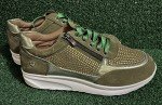 Women's Green Sequined Athletic Sneakers for All Activities