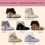 Dearfoams Women's Latte Furry Foldover Boot Slippers
