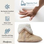 Dearfoams Women's Latte Furry Foldover Boot Slippers