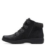 Clarks Women’s Black Nubuck Carleigh Jade Ankle Boot