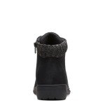 Clarks Women’s Black Nubuck Carleigh Jade Ankle Boot