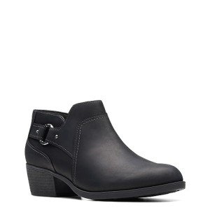 Clarks Charlten Grace Black Ankle Boots for Women