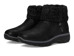 Skechers Women's Cozy Slip-On Ankle Boots, Black
