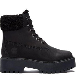 Timberland Women's Black Mid Warm Lined Boots