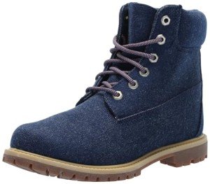 Timberland Women's 6" Waterproof Dark Blue Boots