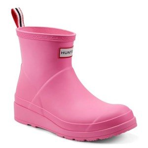 Hunter Women's Highlighter Pink Short Rain Boots