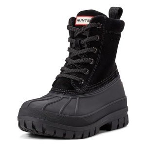 Hunter Women’s Sussex Black Suede Rain Boots