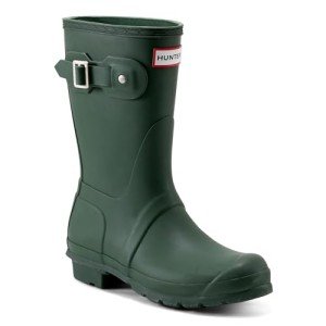 Hunter Women's Green Short Rain Boots - Size 10