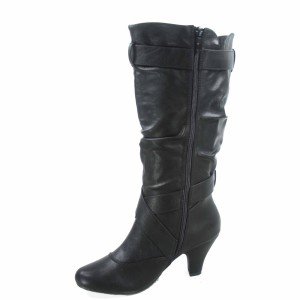 Women's Slouchy Mid-Calf Zipper Boots, Size 5-11