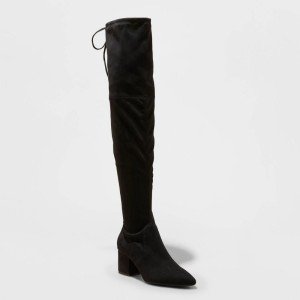 A New Day Women's Faux Leather Over Knee Boots
