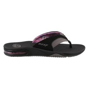 Reef Women's Fanning Sandals in Black/Grey