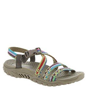 Skechers Women's Boho Woven Slingback Sandals - Taupe