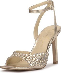 Jessica Simpson Champagne Heeled Sandal for Women