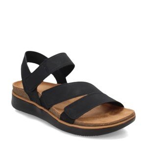 Skechers Women's Black Lifted Comfort Sandals