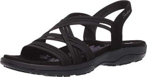 Skechers Women's Reggae Slim Sport Sandal - Black