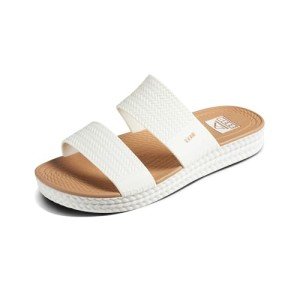 Reef Women's Water Vista Slide Sandal - White/Tan