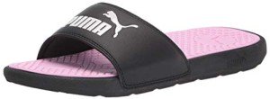 PUMA Women's Cool Cat Slide Sandals - Pink & Black