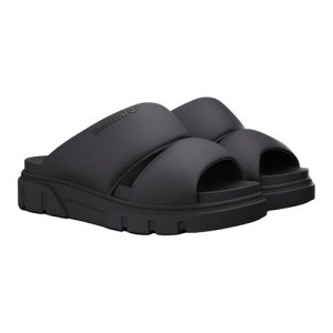 Timberland Women's Black Knit Greyfield Slide Sandals
