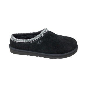 UGG Women's Black Suede Tasman Slippers