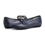 Gainful Navy Loafer Flats for Women