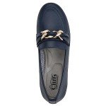 Gainful Navy Loafer Flats for Women