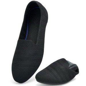 Poemlady Women's Comfortable Knit Ballet Flats