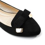 Trary Women's Pointed Toe Bow Loafer Flats