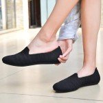 Poemlady Women's Comfortable Knit Ballet Flats