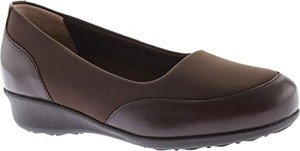 Drew Women's Brown Leather Combo Flats, Size 6.5