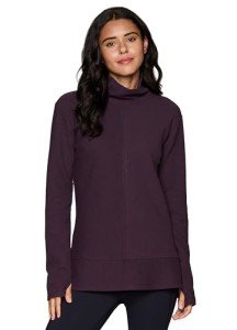 Plum Lightweight Cowl Neck Sweater Tunic for Women