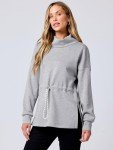 ANRABESS Women's Turtleneck Hooded Pullover Sweatshirt