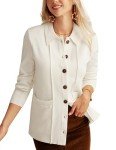 Grace Karin Women's Casual Knit Button-Up Shacket