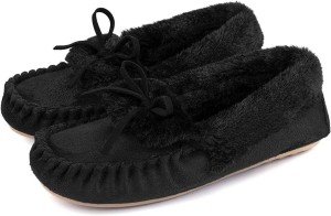 Naomi Faux Fur Closed Back Indoor Slippers