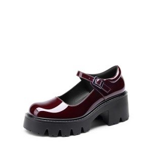 DREAM PAIRS Women's Chunky Heel Mary Jane Shoes