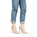 Stylish Nude Pointed Toe High Heels for Women