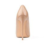 Stylish Nude Pointed Toe High Heels for Women