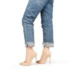 Stylish Nude Pointed Toe High Heels for Women