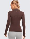 Half Zip Long Sleeve Workout Pullover for Women