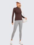 Half Zip Long Sleeve Workout Pullover for Women