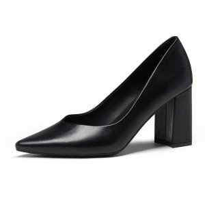 Women’s Chunky High Heel Pointed Toe Pumps
