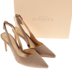 Alexandre Birman Nude Suede Slingback Pumps Size 7