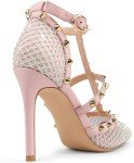 Women's Mid High Heel Slingbacks with Buckle