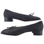 Salvatore Ferragamo Women's Black Bow Dress Heels