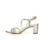 Vanessa2 Rhinestone Strappy Heeled Sandals for Women