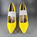 Neon Yellow 5" Stiletto High Heel Pumps