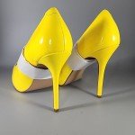 Neon Yellow 5" Stiletto High Heel Pumps