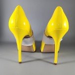 Neon Yellow 5" Stiletto High Heel Pumps