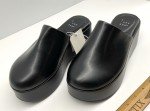 Women's A New Day Black Wedge Mules Shoes
