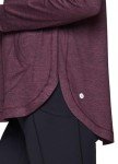 Plum Heather Buttery Soft Hooded Running Top