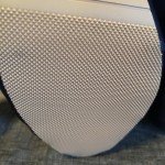 Navy Blue Rhinestone Peep Toe Heels, Size 9